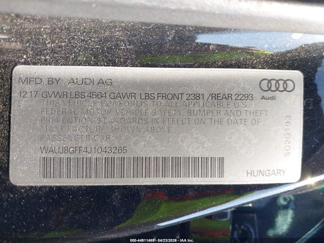 2018 AUDI A3 2.0T PREMIUM/2.0T TECH PREMIUM 9