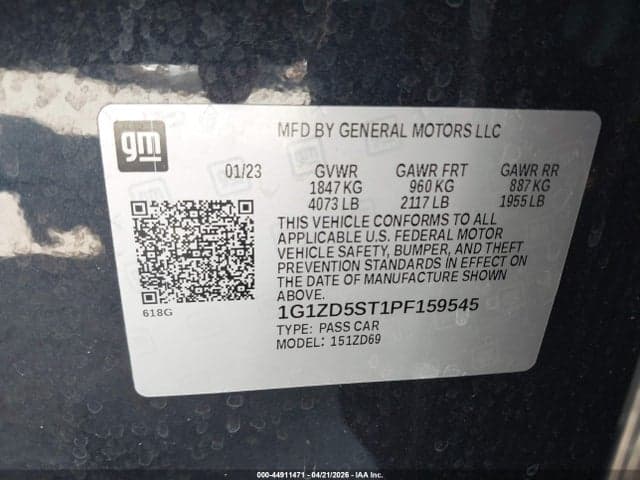 2023 CHEVROLET MALIBU FWD 1LT 9