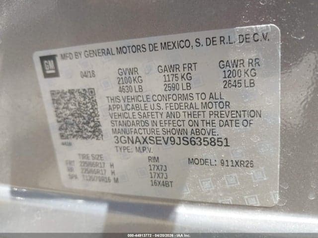 2018 CHEVROLET EQUINOX LT 9