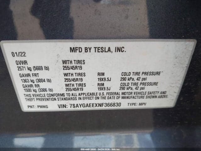2022 TESLA MODEL Y 10