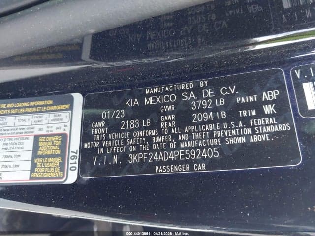 2023 KIA FORTE LXS 9