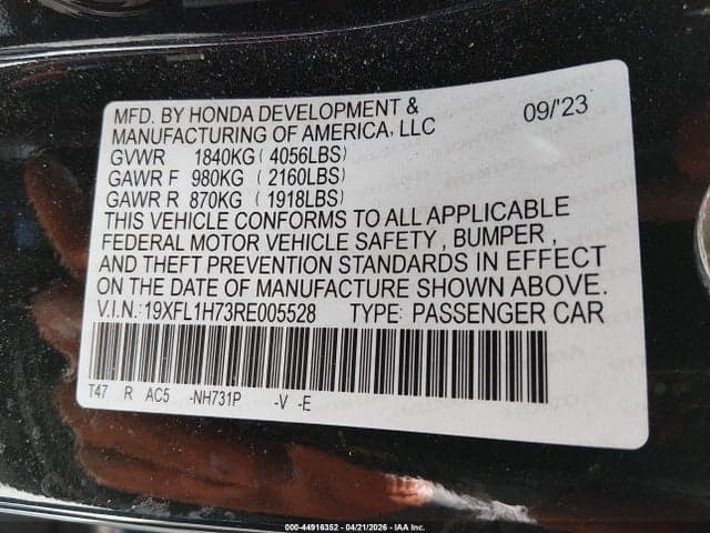 2024 HONDA CIVIC EX-L 9