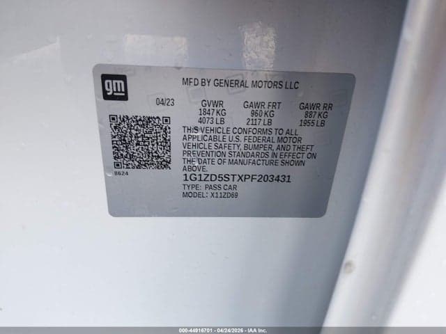 2023 CHEVROLET MALIBU FWD 1LT 9
