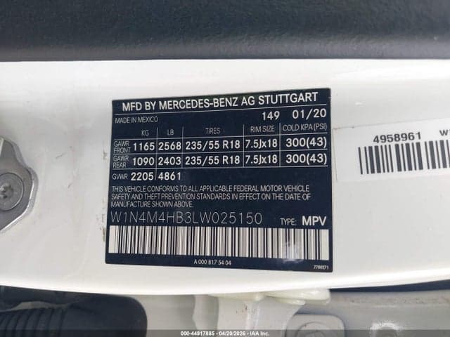 2020 MERCEDES-BENZ GLB 250 4MATIC 9