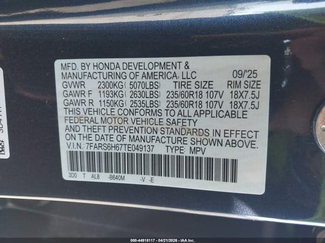 2026 HONDA CR-V HYBRID AWD TRAILSPORT 9