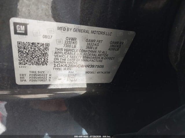 2017 GMC YUKON SLT 9