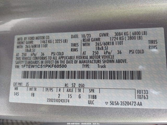 2023 FORD F-150 XLT 9