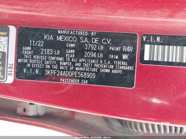 2023 KIA FORTE LXS 9