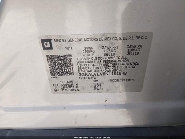 2019 GMC TERRAIN SLT 9