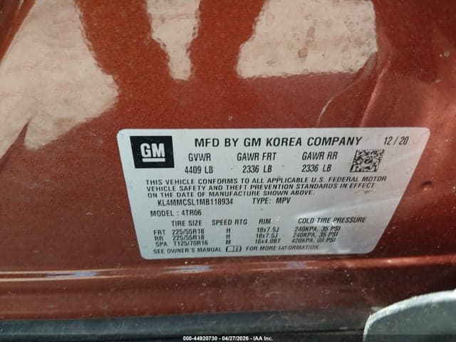 2021 BUICK ENCORE GX AWD PREFERRED 9