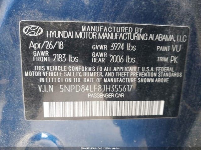 2018 HYUNDAI ELANTRA VALUE EDITION 9