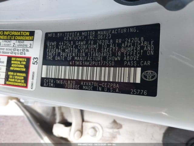 2023 TOYOTA CAMRY XSE 9