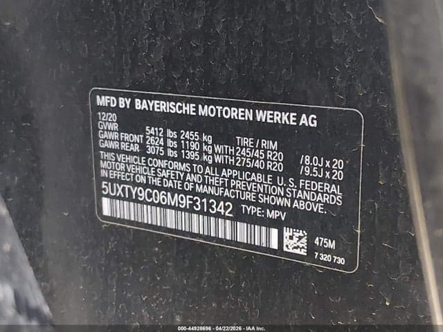 2021 BMW X3 M40I 9