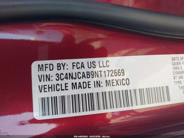 2022 JEEP COMPASS SPORT FWD 9