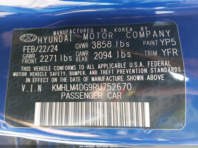 2024 HYUNDAI ELANTRA SEL 9