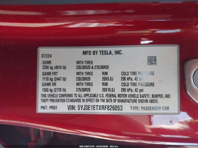 2024 TESLA MODEL 3 PERFORMANCE ALL-WHEEL DRIVE 9
