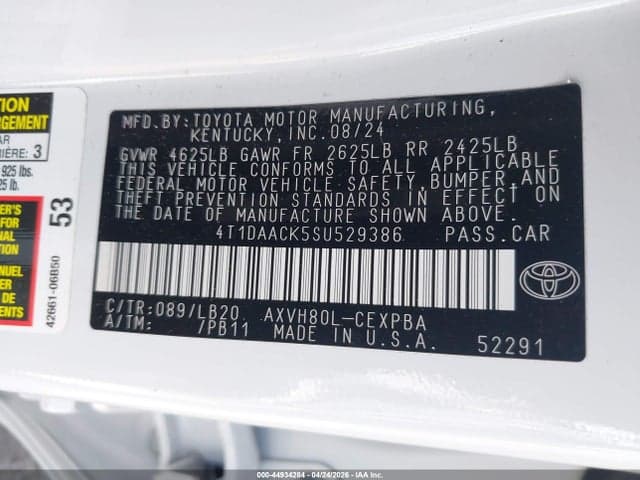 2025 TOYOTA CAMRY XSE 9