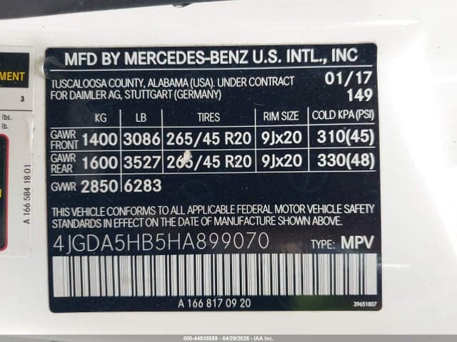 2017 MERCEDES-BENZ GLE 350 4MATIC 9