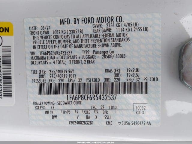 2024 FORD MUSTANG GT FASTBACK 9