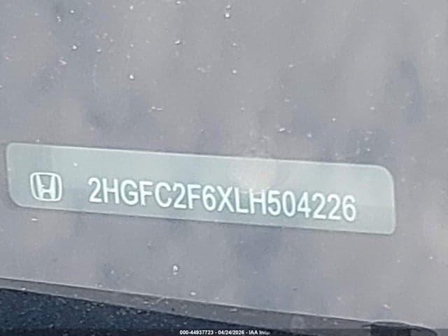 2020 HONDA CIVIC LX 9