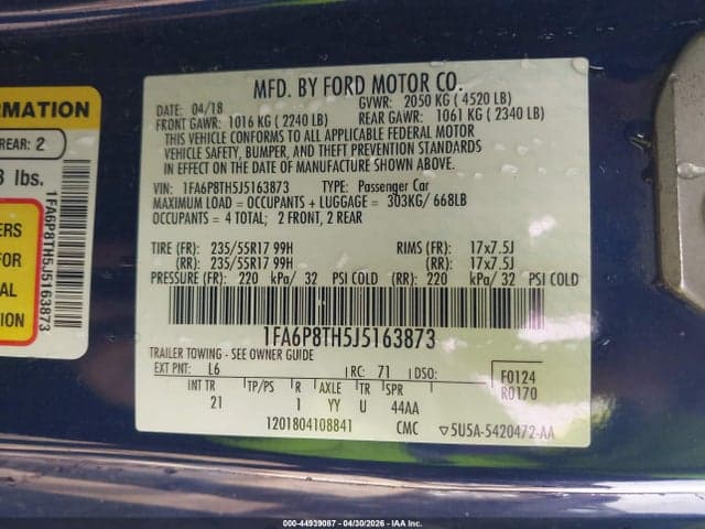 2018 FORD MUSTANG ECOBOOST 9
