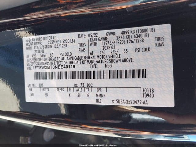 2022 FORD F-250 LARIAT 8