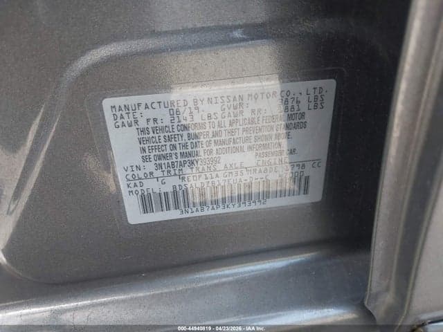 2019 NISSAN SENTRA SV 9