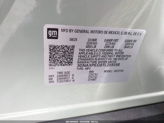 2026 CHEVROLET EQUINOX AWD LT 9