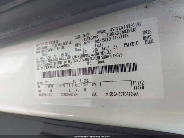 2020 FORD TRANSIT-350 CARGO VAN 9