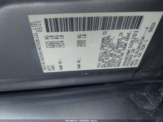 2021 NISSAN MAXIMA SV XTRONIC CVT 9