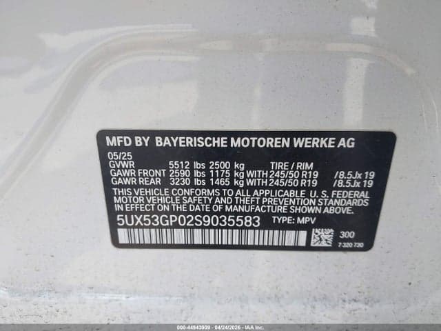 2025 BMW X3 30 XDRIVE 10