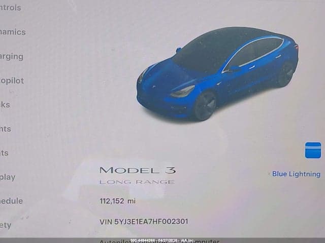 2017 TESLA MODEL 3 LONG RANGE/STANDARD 15