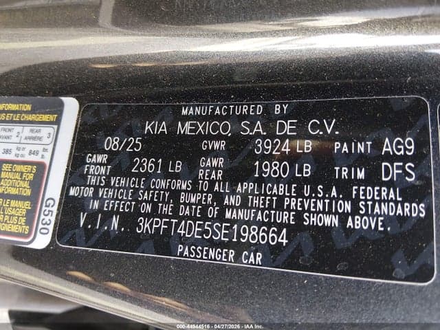 2025 KIA K4 LX 9