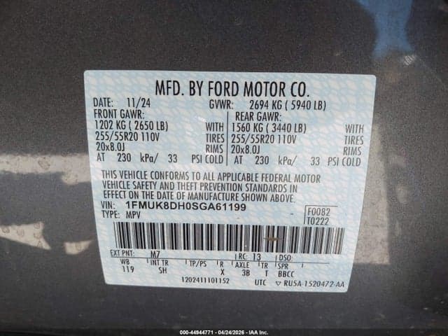 2025 FORD EXPLORER ACTIVE 9