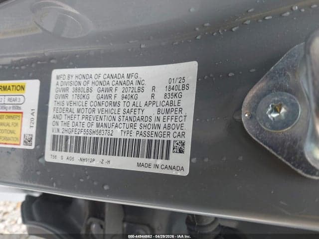2025 HONDA CIVIC SPORT 9