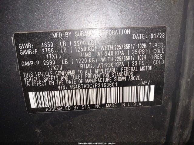 2023 SUBARU OUTBACK PREMIUM 9