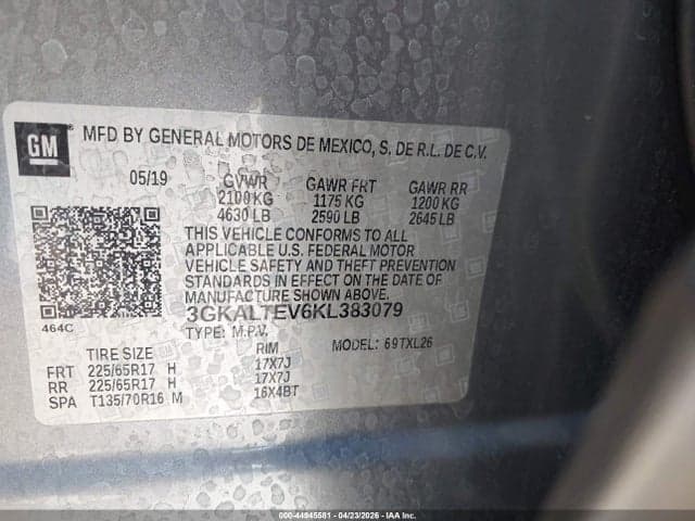 2019 GMC TERRAIN SLE 9