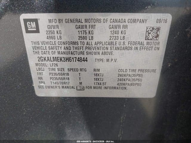 2017 GMC TERRAIN SLE-1 9