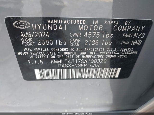 2025 HYUNDAI SONATA HYBRID LIMITED 9