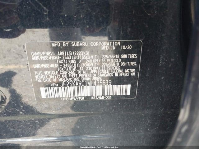 2021 SUBARU FORESTER SPORT 10