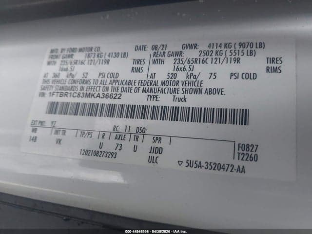 2021 FORD TRANSIT-250 9