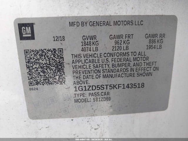 2019 CHEVROLET MALIBU LT 10