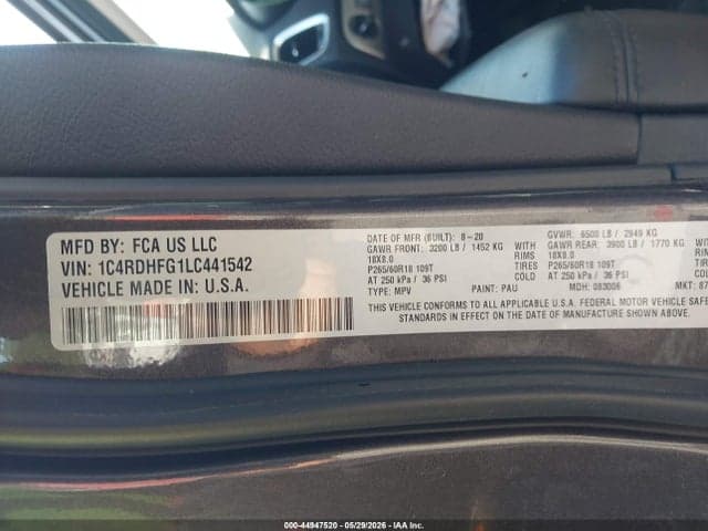 2020 DODGE DURANGO SPECIAL SERVICE RWD 9
