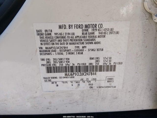 2018 FORD ECOSPORT SES 9