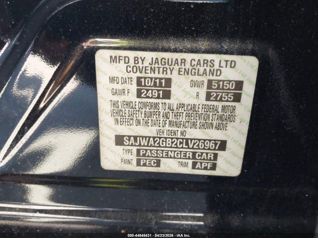 2012 JAGUAR XJ XJL 9