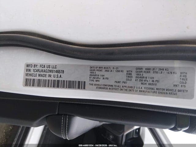 2021 JEEP GRAND CHEROKEE L LAREDO 4X4 9