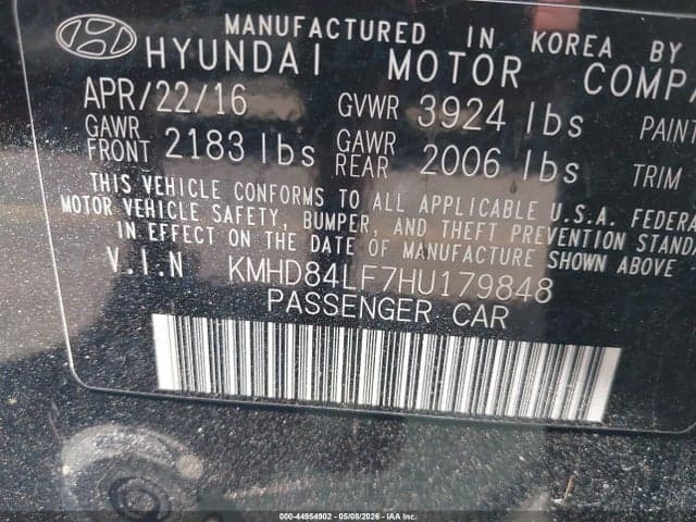 2017 HYUNDAI ELANTRA SE 9