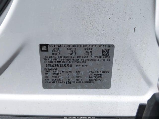 2018 CHEVROLET EQUINOX LT 9