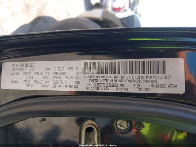 2019 RAM 1500 CLASSIC SLT 4X2 6'4 BOX 9