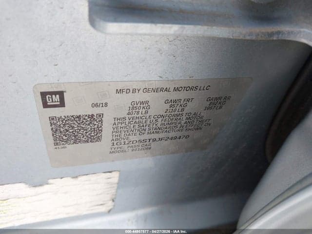 2018 CHEVROLET MALIBU LT 9